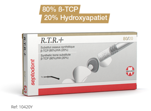 Ontdek R.T.R.+: met nieuwe bifasische formuleringen ß-Tricalciumfosfaat (ß-TCP) + Hydroxyapatiet (HA) 1