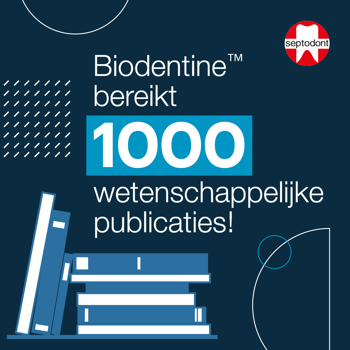 Biodentine bereikt een nieuwe mijlpaal met 1000 wetenschappelijke publicaties!