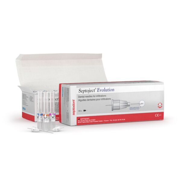 Septoject Evolution, tandheelkundige naalden voor infiltratie