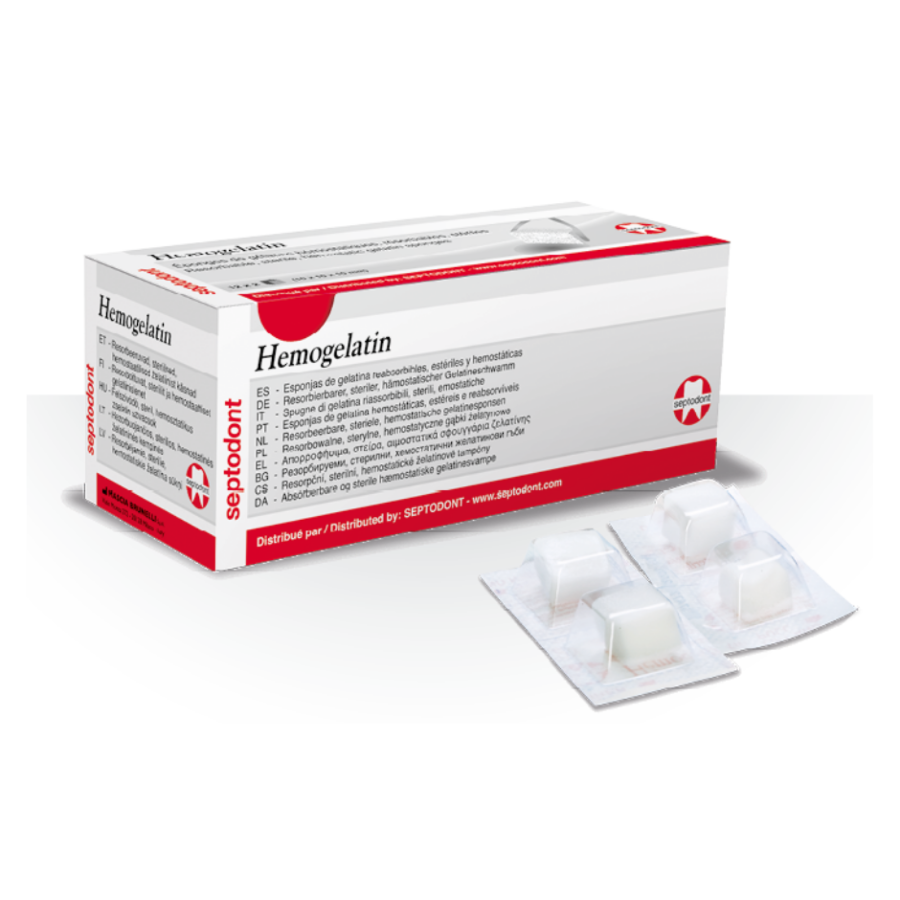 Hemogelatin, resorbeerbare, steriel, hemosatische gelatinespons