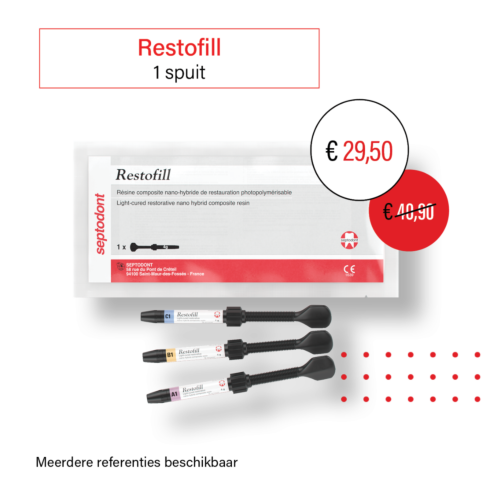 Restofill universel, spuiten