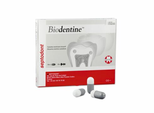 Biodentine, bioactief dentinesubstituut van Septodont