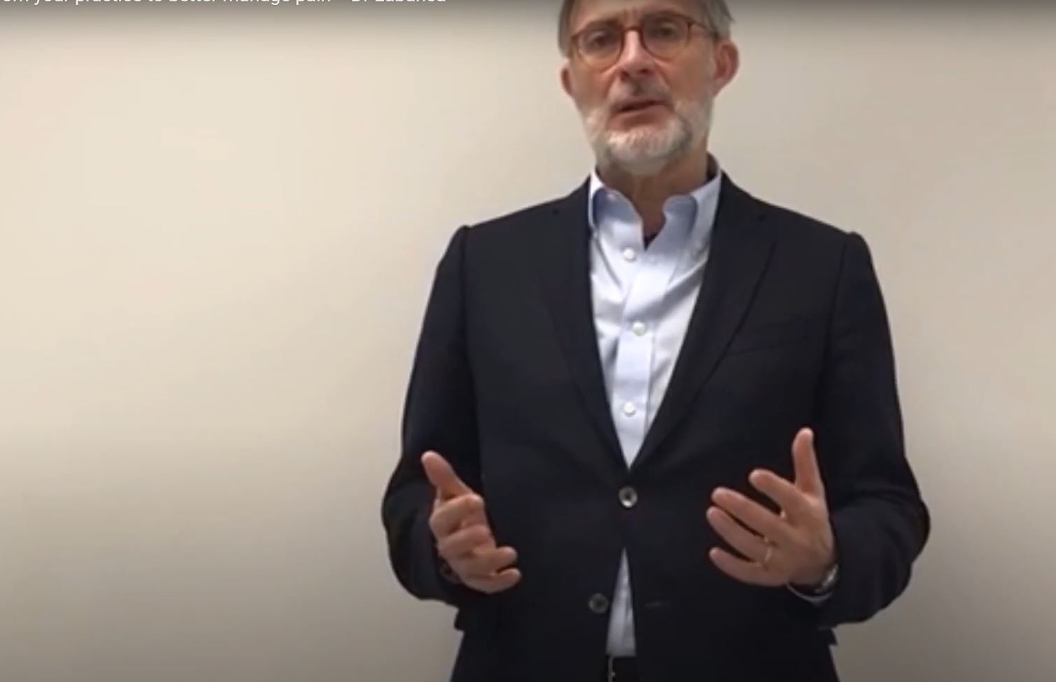 Serie "One tip from your practice to better manage pain" - Dr Labanca
